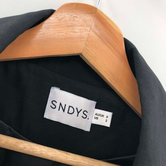 SNDYS Hills Blazer in Black‎ Upcycled / Mended - Picture 7 of 7
